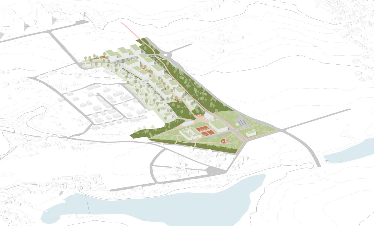 Mapa území Nové Kunratice